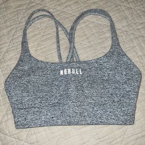 NoBull plush heather sports bra
